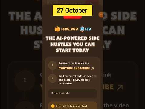 The AI-Powered Side Hustles You Can Start Today | Memefi Latest Video Code