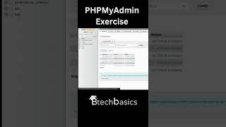 PHPMyAdmin Exercise  #techtutorial