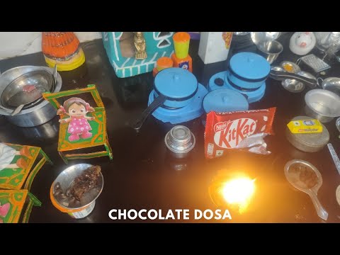 Miniature chocolate dosa recipe|kit Kat dosa recipe|#chocolatedosa #minichocolatedosa#minifood