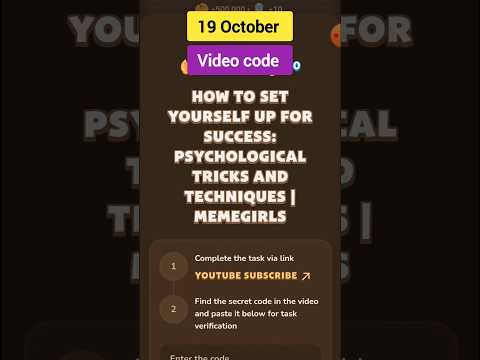 How to Set Yourself Up for Success: Psychological Tricks and Techniques MemeGirls Task Today 19 Oct