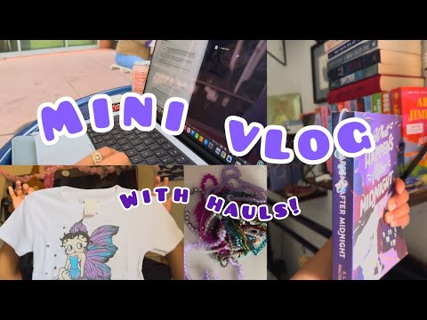 Mini vlog with clothing hauls /jewelry making supplies haul