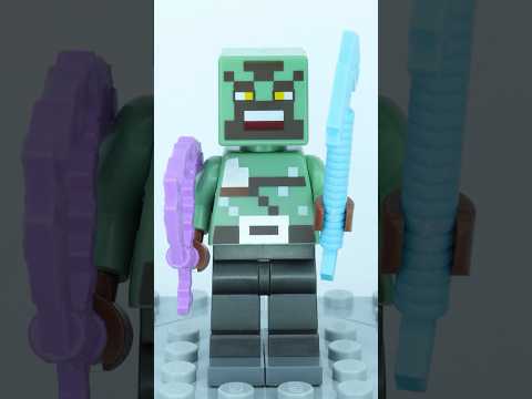 Orc Warrior Minifigure from LEGO Minecraft The Nether Portal Ambush (21255) Stop Motion Speed Build