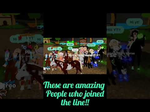 Join the Line Part 3! #roblox #wildhorseislands #horse #fans #newfans #fun #line