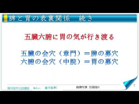 東洋医学公益講座　第297回黄帝内経‗太陰陽明論2