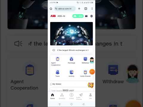 Welcome to abb-ai | Join to get $888 USDT | New Latest USDT Money Making Platform