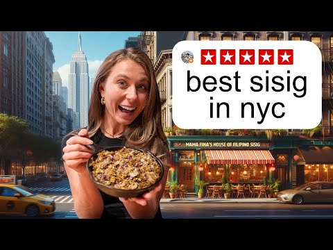 First Timers Try the BEST Filipino Sisig in New York City