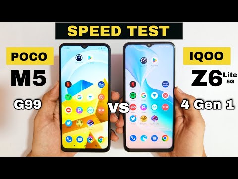 Poco M5 vs iQOO Z6 lite 5g Speed Test & Comparison | Unbelievable Test 🔥