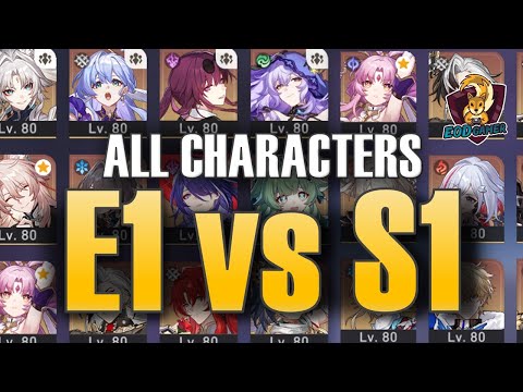 E1 vs S1 : For Every Limited 5* Character in Honkai Star Rail