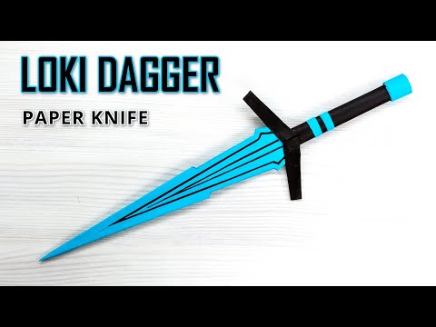 Making a Paper Copy of the LOKI DAGGER - Create Your Own LOKI knife Model