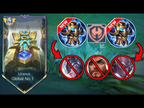 GLOBAL URANUS BEST BUILD TO COUNTER ALL TRUE DAMAGE HEROES🤫 (must see) - Mobile Legends