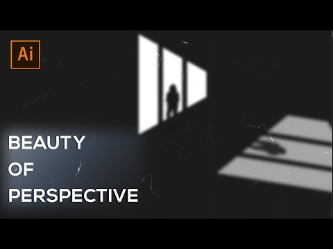 CREATING PERSPECTIVE MINIMAL ART IN  JUST 2 MINUTES | QUICK TUTORIAL ON ADOBE ILLUSTRATOR