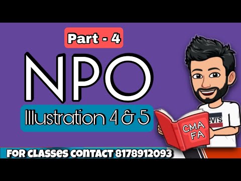 L4 Illustration 4 and 5  | CMA inter NPO | cma inter financial Accounting | The Commerce Coach