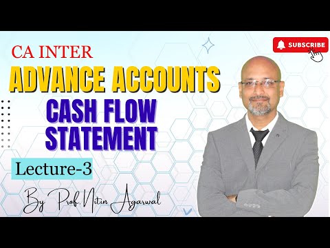 CA Inter || Advance Accounts || Cash Flow Statement || Lecture-3 || By Prof. Nitin Agarwal