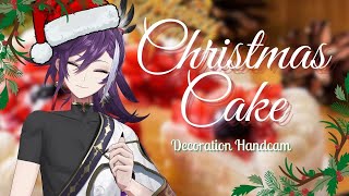 【HANDCAM】LET'S DECORATE A JAPANESE CHRISTMAS CAKE 🍰✨