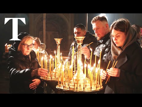 LIVE: Ukrainians celebrate Christmas at St Michael's Cathedral in Kyiv