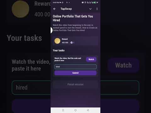 Online Portfolio That Gets You Hired  ttapswap video code #cryptocurrency #digitalcurrency #gaming