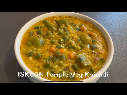 ISKCON Temple Healthy Mixed Veg Khichdi Recipe