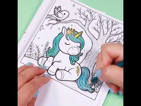 Unicorn Coloring Page | Coloring Fun for Children #coloringforkids  #coloringfun