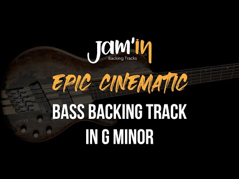 Epic Cinematic Bass Backing Track in G Minor