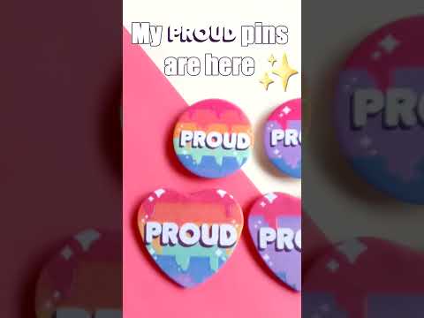 ✨PROUD PINS✨ #shorts #lgbt #lgbtqia #lgbtqiaplus