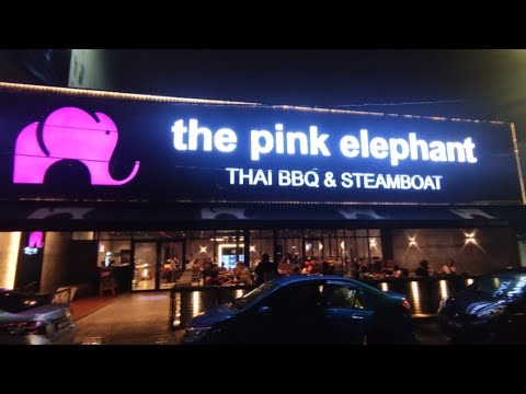 周末带兄弟俩去吃(the pink elephant)😋😋😋