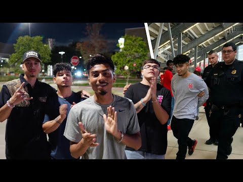 WE TOOK OVER A COLLEGE TAILGATE! (REY GOT ARRESTED)