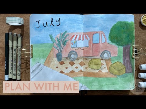 July 2020 Plan With Me | Little Coco Studio