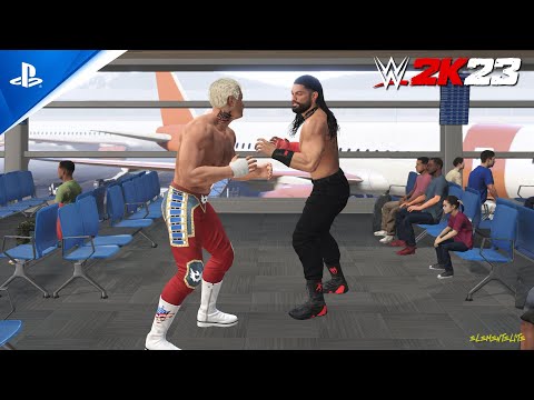 WWE 2K23 AIRPORT BRAWL on PS5!