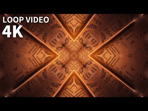 golden background video loop footage 4K HD,Geometric motion video material.