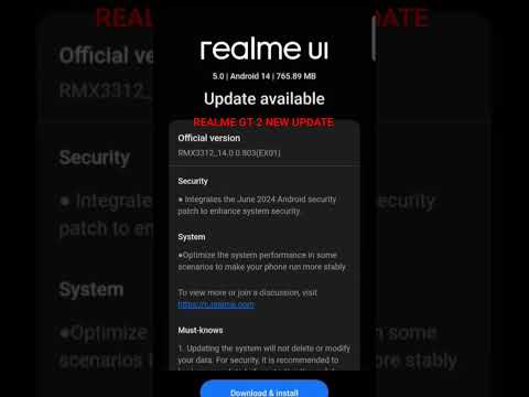 REALME GT2 JUNE MONTH UPDATE AVAILABLE #realmegt2 #android14 #coloros14