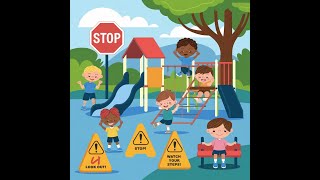 Playground Safety Adventures | Fun and Easy Rules to Keep Kids Safe While Playing - "No more ouch"