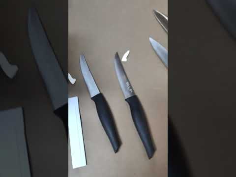 BILL.F 17 Pieces Kitchen Knives with Block