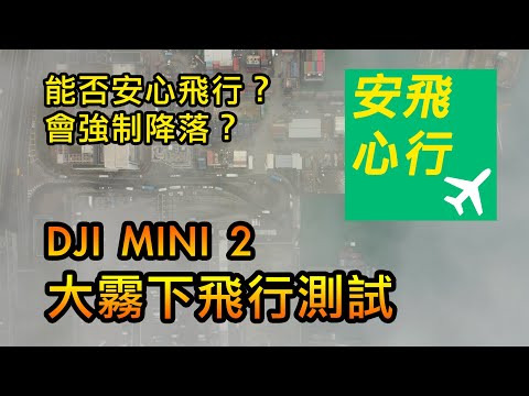 DJI Mini 2 大霧下飛行測試 | 日間及夜間測試 | 會否強制降落? | 安心飛行? | DJI Mini 2 Fog Test | 大彊航拍機 | 中文字幕