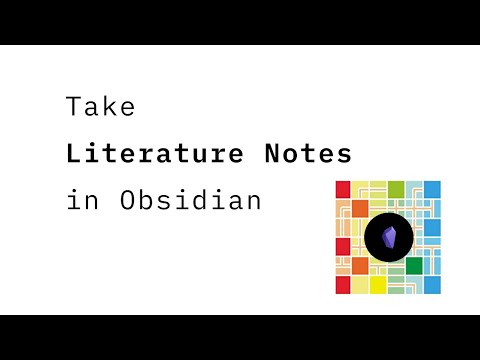 Take Literature Notes in Obsidian