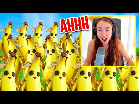 I got STREAM SNIPED by 100 PEELY SKINS! (Fortnite)