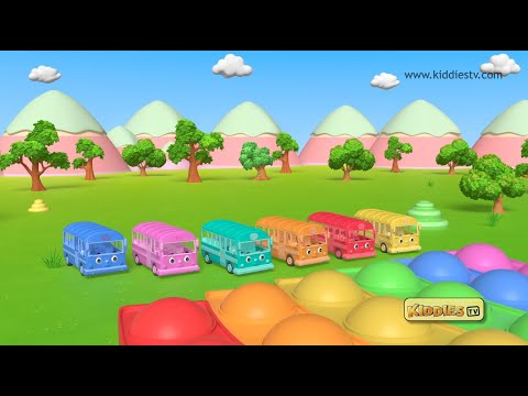 Fun with Colorful Pop it & Buses And Many More | Kids videos | 20 Minutes | Kiddiestv