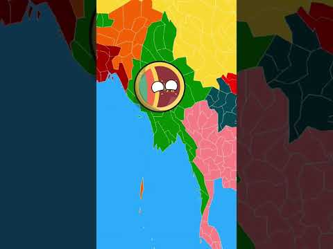 What if Sri Lanka and Myanmar switch places. #shorts#countryballs #asiancountries#shahzaibvideo#map