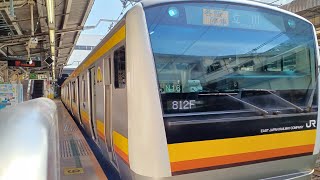 【前面展望】JR南武線各駅停車（川崎～立川）E233系8000番台