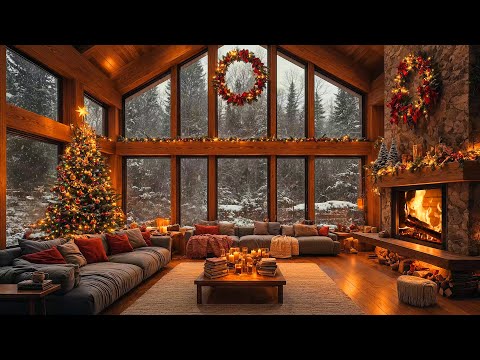 Warm Christmas Ambience with Jazz Relaxing Music 🎁 Cozy Christmas Jazz Songs 2025 for Unwind, Calm