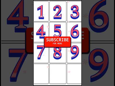 English counting number 1 2 3 counting, nursery rhymes #counting #trending #education #shorts