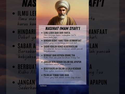 NASIHAT IMAM SYAFI'I