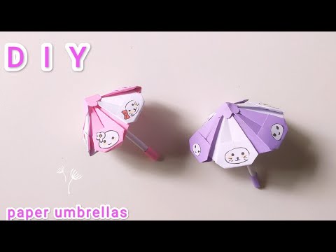 How to make paper umbrella | origami paper  craft | craft | DIY | paper craft | Easy craft ideas