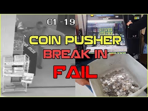 Coin Pusher Break-In FAIL & Collecting From Machines