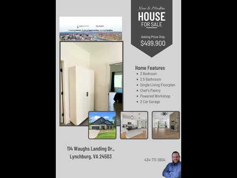 Home for Sale, 114 Waughs Landing Dr in Lynchburg, Virginia