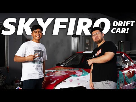 REUPLOADED WITH BLOOPERS! CHECKING OUT @pandabilly15  's NISSAN SKYFIRO DRIFT CAR!