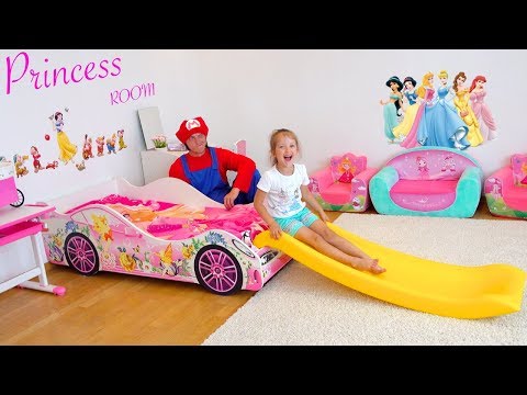 Ksysha and her new Pink Room | Ksysha Kids TV decorates the room