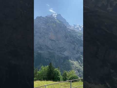 Beautiful Mountain View In Lauterbrunnen, Mürren