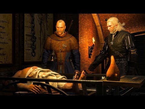 Joachim von Gratz and Geralt Inspect Dwarf Genitals in Novigrad Morgue (Witcher 3)