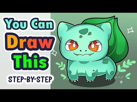 Bulbasaur Draw Along: Step by Step How to Draw Bulbasaur Art Tutorial for Digital Artists