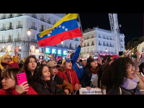 Miles de venezolanos se manifiestan en Madrid en apoyo a Edmundo González